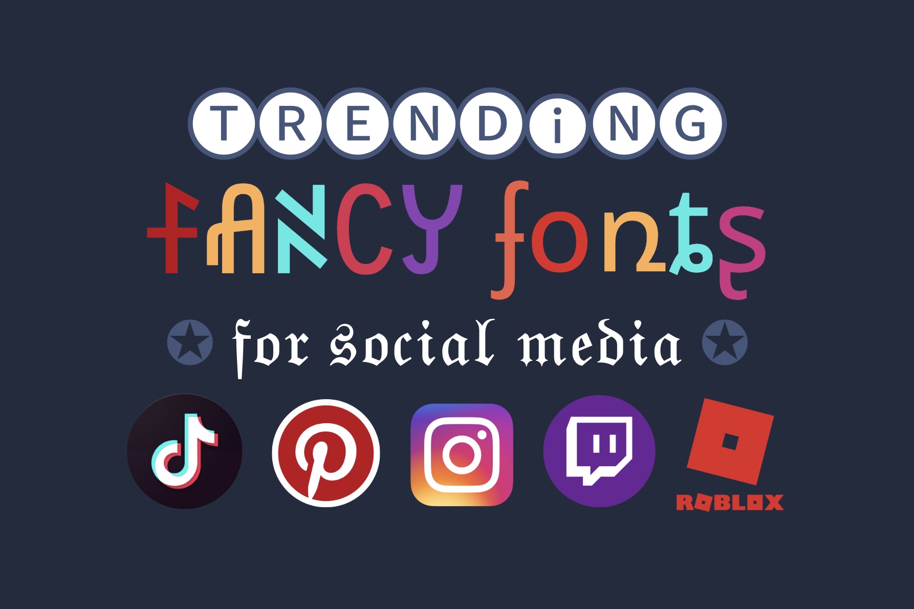 Trending fancy font styles to level up your social media bios and posts.